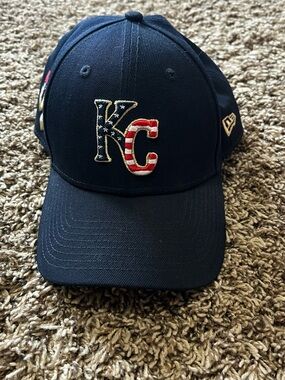 New Era Navy KC Flag Logo Baseball Cap
